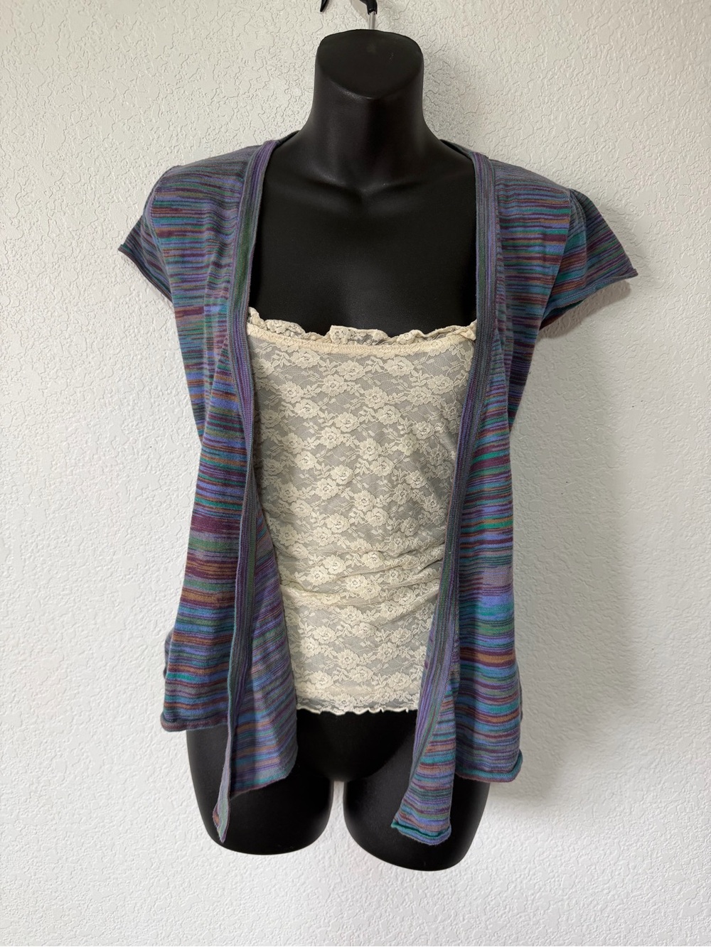 Y2k Mossimo Grunge Space Dye Open Front Cardigan ✨